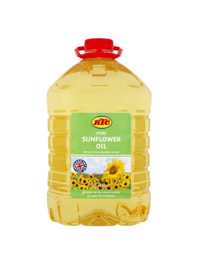 KTC Pure Sunflower Oil, 5 Litre