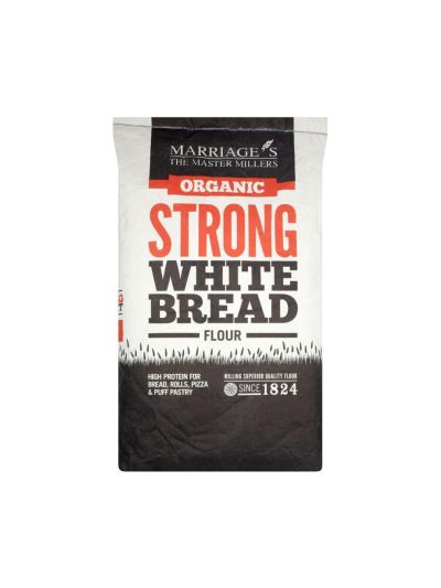 Marriages Organic Strong White Flour, 16kg