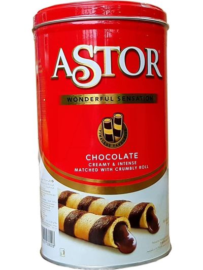 Astor Wafer Roll Filled with Chocolate, 330g