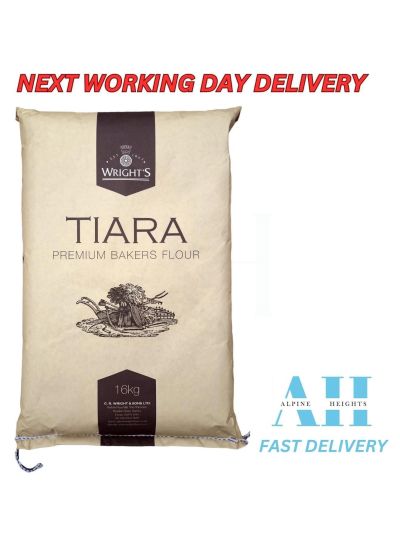 Wright's Tiara Premium Bakers White Bread Flour, 16kg