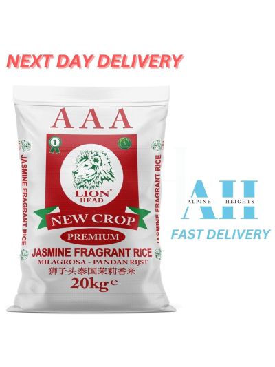 Lion Head AAA Premium Jasmine Fragrant Rice, 20kg