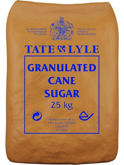 Tate & Lyle Granulated Cane Sugar, 25kg
